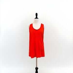 Athleta Momentum Seamless Tank Top Women's XL Poppy Red Orange Running Racerback